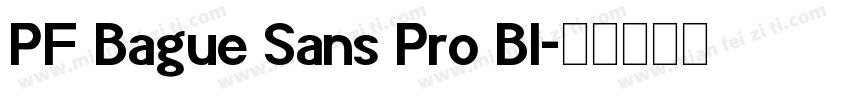 PF Bague Sans Pro Bl字体转换